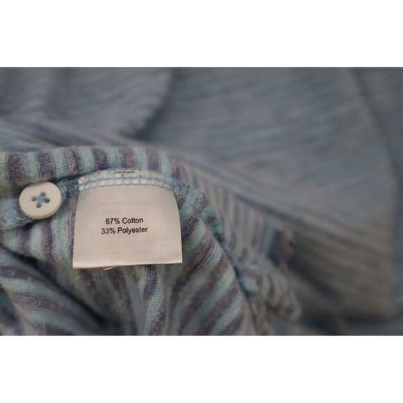 Peter Millar Mens XL Striped Polo Shirt Blue Made In Peru - Picture 10 of 10